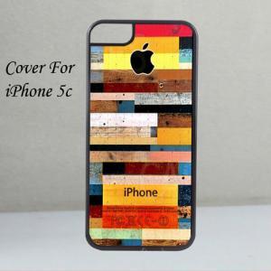 Colorful Wood For Iphone 5c Case