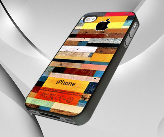 Iphone Cover, Colorful Wood For Iphone 4/4s,iphone 5 Case