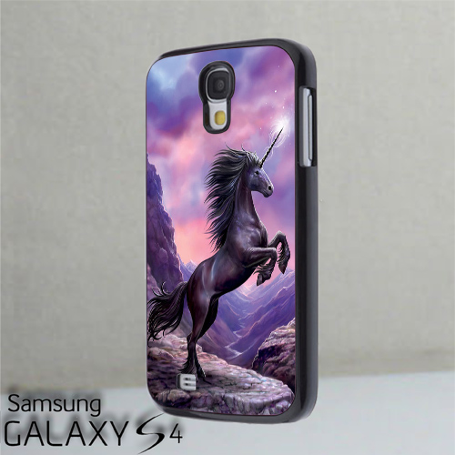 Black Unicorn Case Cover For Samsung Galaxy S4 Case