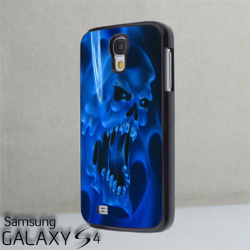 Blue Skull Case Cover For Samsung Galaxy S4 Case